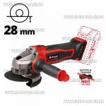 Доп фото УШМ аккумуляторная Einhell TE-AG 18/115-2 Li-Solo (18В 115мм плавный пуск бесключевой кожух с доп. накладкой каркас) №4
