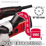 Доп фото Штроборез Einhell TE-MA 1500 бороздодел (125мм 2 диска сумка) №4