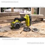 Доп фото Ryobi RCT18C-0 бесщеточная отрезная аккумуляторая мини пила с реверсом 18В ONE+ (3 диска 76х10мм каркас) №17