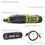 Доп фото Ryobi RPC4-120G аккумуляторная стамеска (беспроводное долото 4В 2Ач USB 3 резца) электростамеска №1