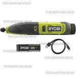 Доп фото Ryobi RPC4-120G аккумуляторная стамеска (беспроводное долото 4В 2Ач USB 3 резца) электростамеска №2