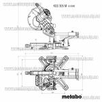 Доп фото 613305000 Metabo KGS 305 M пила торцевая с протяжкой (2000Вт d305мм плавный пуск наклон в две стороны) Precision Cut Line №6