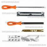 Доп фото YATO YT-85040 набор для заточки цепей пил 3/8" (планка-станок с напильниками) №3