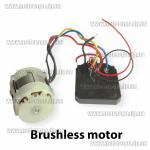 Доп фото Мотор 18-21V бесщеточный для аккумуляторных пил, шуруповертов и других инструментов (двигатель 18-21 вольт) вал с шестерней 14 зубов №1