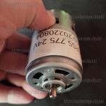 Доп фото Мотор 24V ось 5мм для аккумуляторных болгарок, кос, пил, шуруповертов и других инструментов (двигатель 24 вольт) 775 series толстый вал 5мм  №13