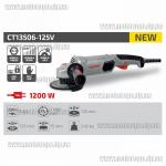 Доп фото CROWN CT13506-125V УШМ 125мм 1200Вт (с регулировкой оборотов усиленная пылезащита) №16