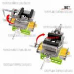 Доп фото BG-6369 крестовидные координатные тиски 75мм с поворотом 90град №8