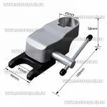 Доп фото Beking BG-518806 тиски быстрого зажима заготовок для сверлильных стоек и сверлильных станков с колонной 43-45мм №4