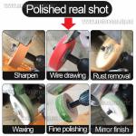 Доп фото Полировальный диск на заточные мини станки и точило гравер с гибким валом (75х20х10мм серый нейлон) GREY Nylon Grinding Wheel №9