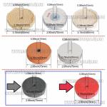 Доп фото Полировальный диск на заточные мини станки и точило гравер с гибким валом (75х20х10мм серый нейлон) GREY Nylon Grinding Wheel №8