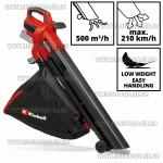 Доп фото Einhell VENTURRO 18/210 бесщеточная акуумуляторная садовая воздуходувка пылесос измельчитель 3 в 1 (каркас) №2