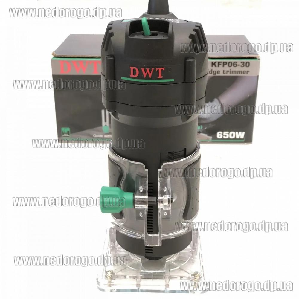 DWT KFP06-30 фрезер кромочный 650Вт 6-8мм 413044, кромочная фреза