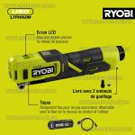 Доп фото Ryobi RI4-120G портативный аккумуляторный USB компрессор 4В с дисплеем 6 бар №3