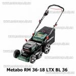 Доп фото Metabo RM 36-18 LTX BL 36 бесщеточная аккумулятоная газонокосилка 36см до 350 м² 2АКБ 18В 5.2Ач LIPOWER 2 зарядых ASC 55  №5