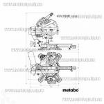 Доп фото Metabo KGSV 216 МС пила торцевая 216мм 1500Вт диск Multi Cut с лазером с регулировкой оборотов и протяжкой №4
