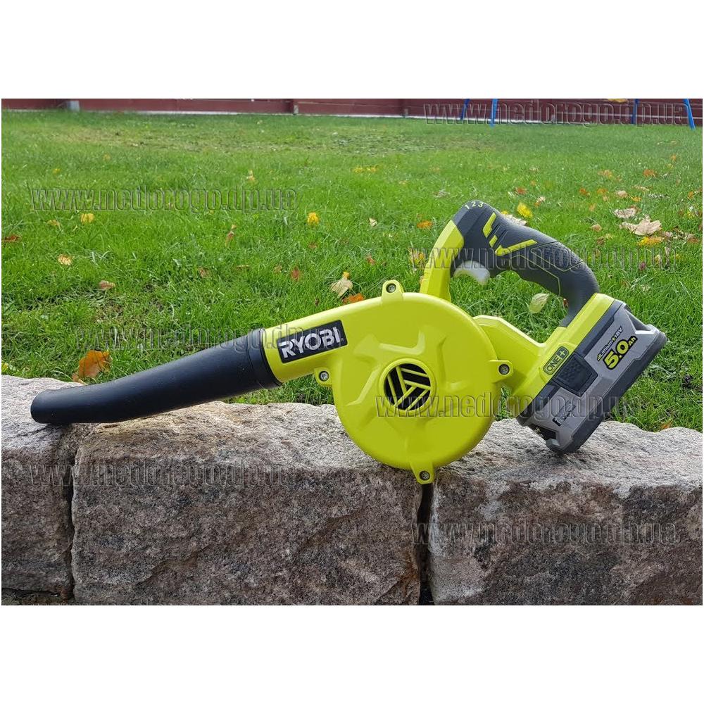 Аккумуляторная воздуходувка Ryobi R18TB-0 (ONE+, 18В, 3 скорости, до ...