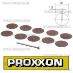 Доп фото Отрезные корудновые диски Proxxon 28810 (22мм, 10шт с держателем) №5