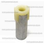 Доп фото Втулка соединитель для триммера Wintech WGT-1000 (конектор под трос 5мм, металл + пластик) высота 47мм без винта крепления №4